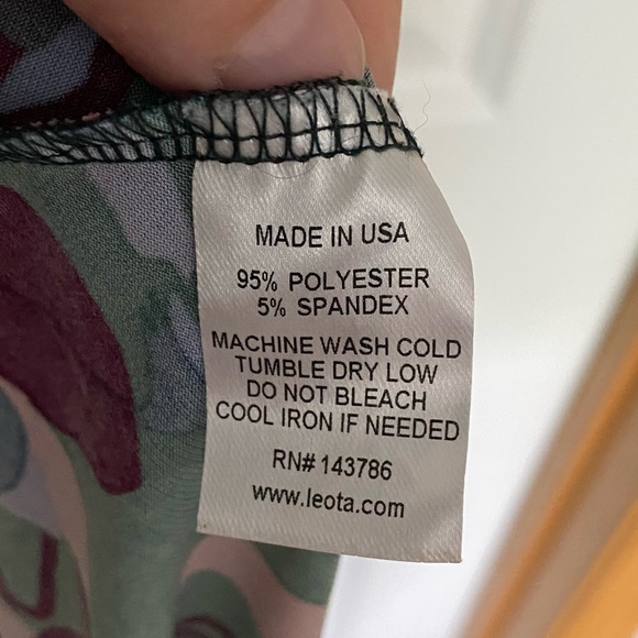 Leota Floral Printed Wrap Dress Size 3L Full Figure Size 22-24 - Picture 8 of 9